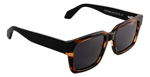 Lentes De Sol Emmet Cuadrados Unisex Animal Print Uv400 Negro / Print