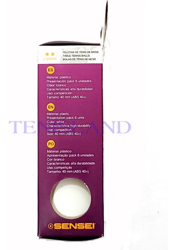 Pelotas De Ping Pong Sensei 2 Estrellas X6 Alto Rendimiento