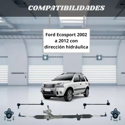 Kit Direccion Ecosport Caja + Extremos + Bieleta + Rotula