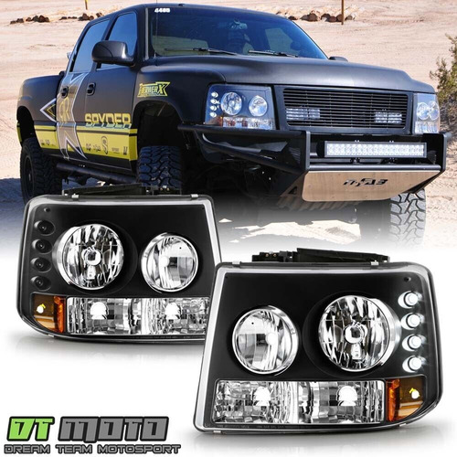 Par Faros Negro Interior Led Chevrolet Tahoe Lt 2001 4.8l