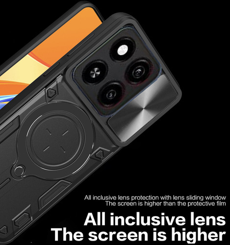 ;= /funda Para Zte Blade A55/a35 Carcasa Uso Rudo Anillo Soporte