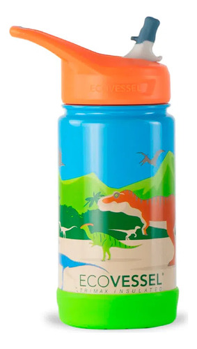 Tomatodo Insulado Niños Frost 355ml Dinosaurio, Ecovessel