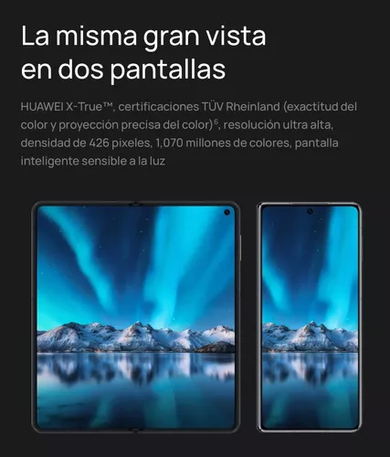 HUAWEI Mate X3 Verde Bosque 12+512 Dual SIM, Diseño plegable Quad-Curve,  delgado y ligero, Vidrio durable Kunlun Glass, Cámara Ultra Vision XMAGE  con