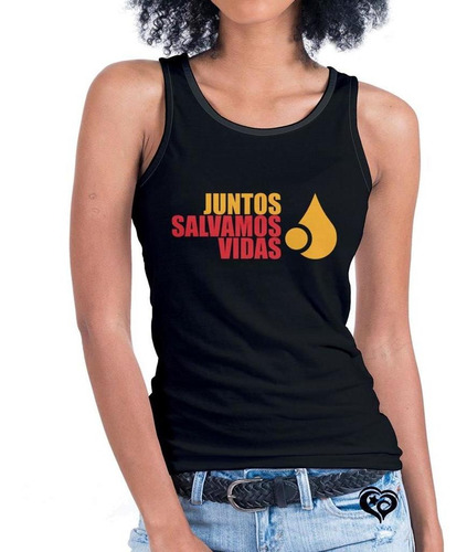 Camiseta Regata Maio Amarelo Feminina Juntos Salvamos Adulto