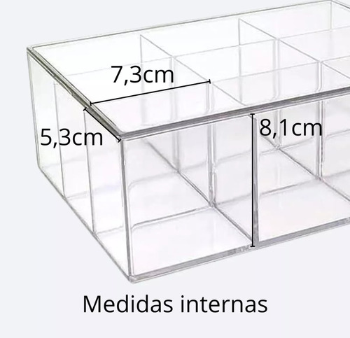Caixa De Sachê Com 9 Divisórias