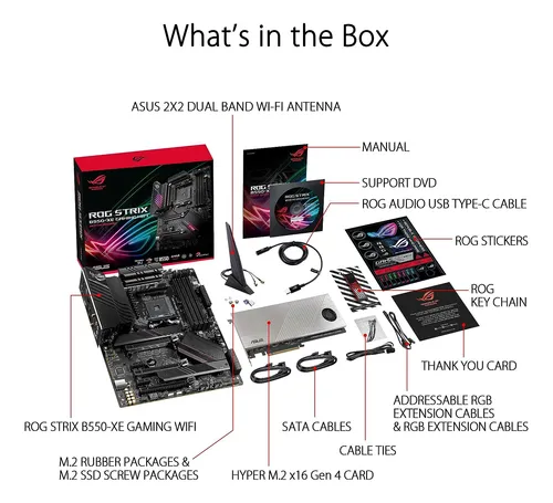Wifi For Asus Rog Strix B550-f Ii Amd Am4, Atx, D...