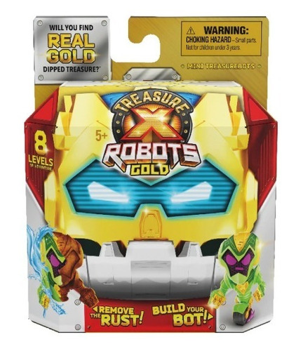 Treasure X Tesoro Escondido Mini Robots Gold 8 Niveles