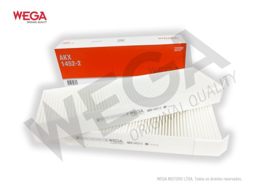 Filtro Cabine Peugeot 208 Flex 1.6 16v 2021/ Wega Akx1452-2