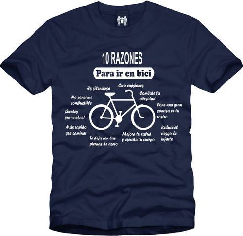 Playera Bicicleta 10 Razones Para Ir En Bici