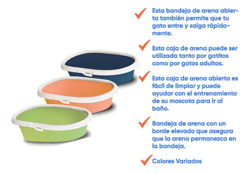 Litera Para Gato Minou Con Borde Minou 58x39x17 Cm Millex