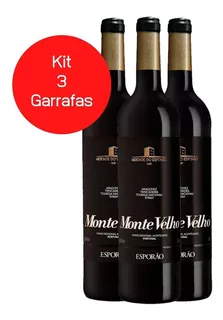 Kit 3 Garrafas Vinho Monte Velho Esporão 750ml