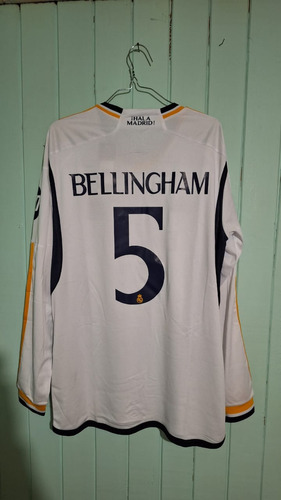 Camiseta Real Madrid 23/24. Jugador Bellingham, N°5.