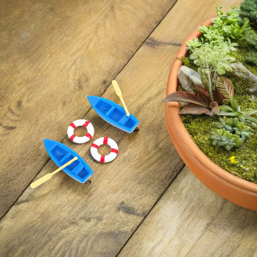 Set De 12 Juegos De Adornos En Miniatura Con Temática Marina