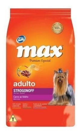 Ração Cães Max Strogonoff Raças Pequenas Adultos 15kg 