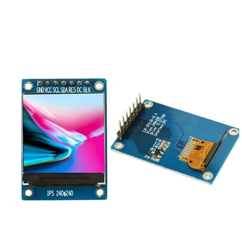 Arduino: Lcd Tft 1.3 240x240 Pix Spi St7789 Rgb Color 3.3v