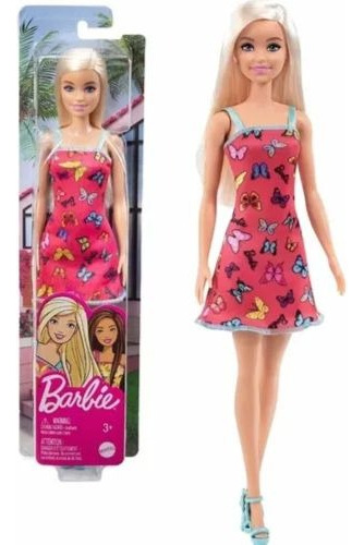 Muñeca Barbie Básica Rubia Mattel 
