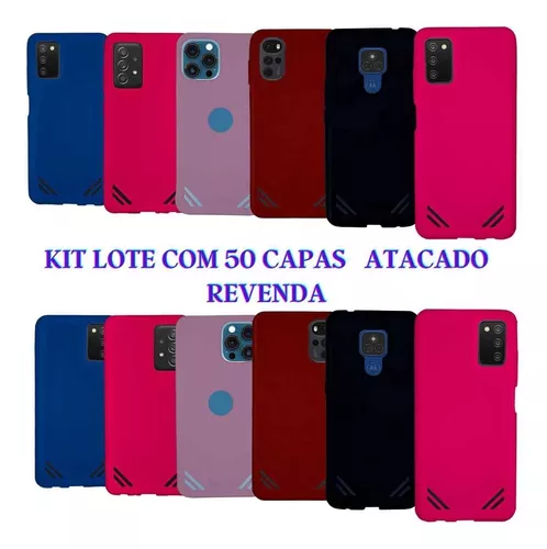 Capa Capinha Case P/ Celular Kit Lote Com 50 Atacado Revenda | Parcelamento  sem juros