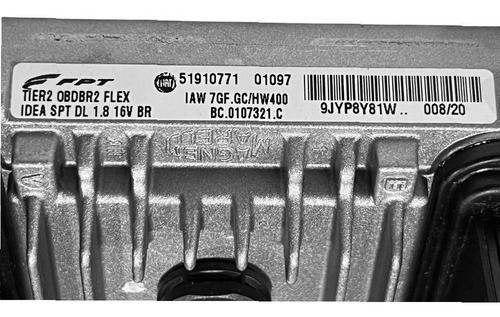 Modulo Injeção Fiat Idea Sporting 1.8 2012 51910771 +