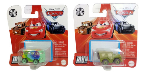 Disney Pixar Cars Mini Racers Pack Sargento Y Fillmore 1:72