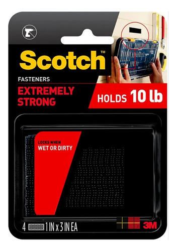 Sujetadores Fijación Extrema Scotch Rf6731 Hasta 4.5 Kgs Mf