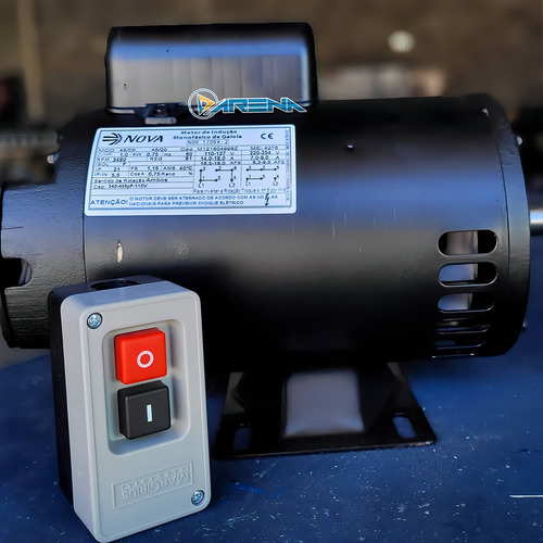 Motor Monofásico 110v/220v 1cv 2 Polos 1cv 3480 Rpm Ip21