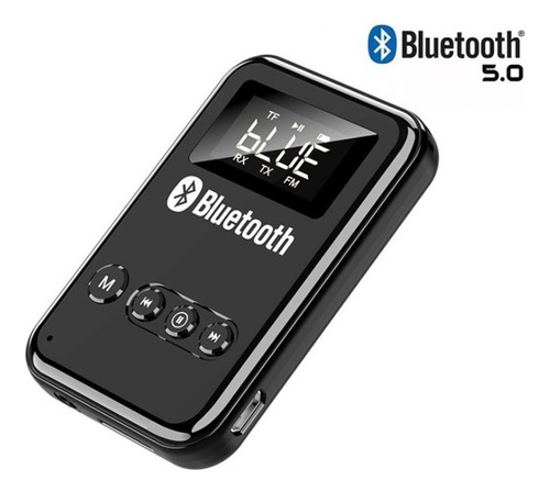 Transmisor/receptor Bluetooth 5.0 Lcd For Pc, Tv, Bocina