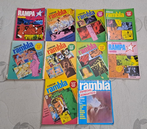 Comic Especial Rambla Lote De 9 Con 28 Revistas