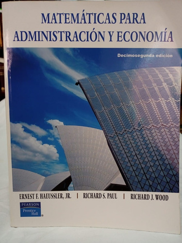 Matemáticas Para Administración Y Economía (02a2)