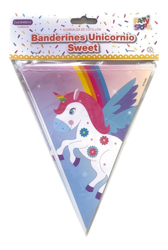 Banderin Guirnalda Banner Unicornio Sweet