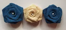 Comprar Flores De Arpillera Decoración Rústica Souvenirs 30 Unid.