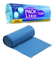 Comprar Saco De Lixo Azul 50 Litros Rolo Picotado Reforçado 30 Sacos