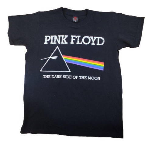 Franela Adulto Colombiana Doble Estampad Pink Floyd The Dark