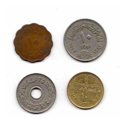 Egipto Set De 4 Monedas  