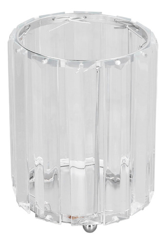 Porta-escovas Cosméticas De Vidro Transparente Redondo