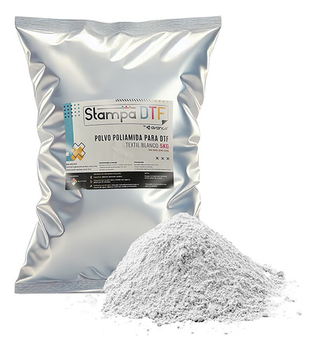 Polvo Poliamida Blanco Adhesivo Para Dtf 5 Kg Stampa Dtf