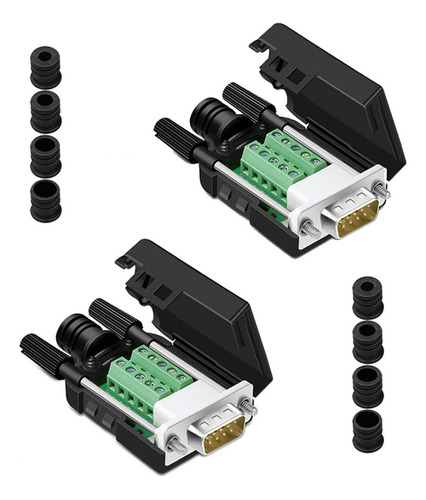 2 Conector Db9 Comopez Soldadura Rs232 D-sub Serie