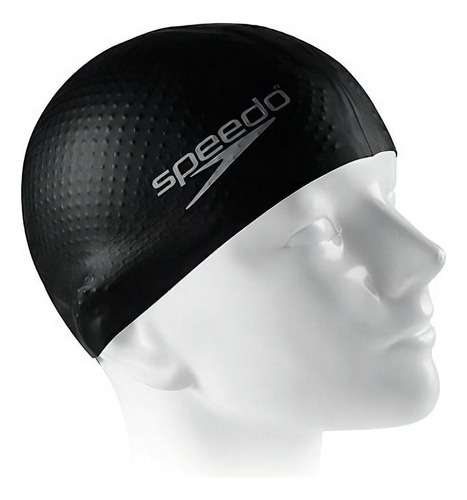 Touca De Natação Speedo Massage Cap Treinamento Cor Preto Desenho Do Tecido Limpa Tamanho Universal