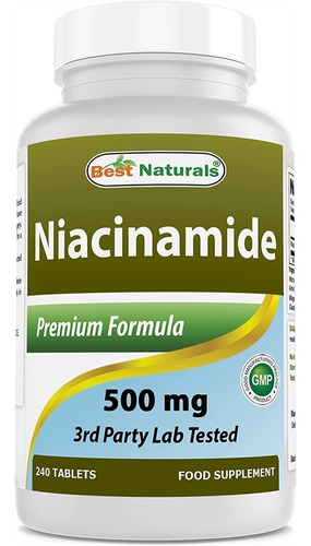 Suplemento Niacinamida 500 Mg 240 Compri - L a $554