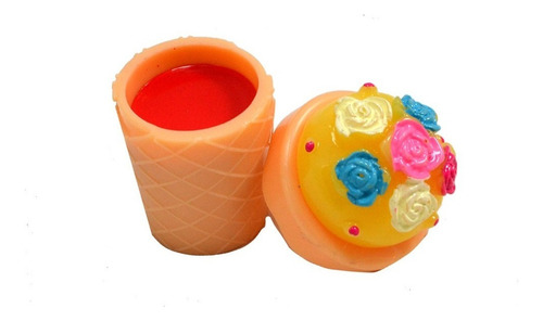 Kit 6 Lip Balm Hidratante Labial Cream Sorvetinho Infantil