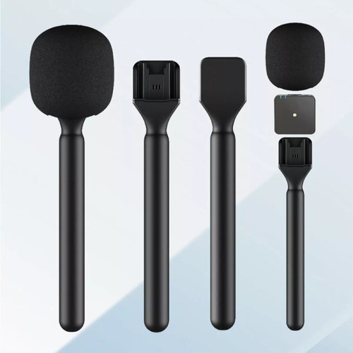 Para Microfone De Lapela Para Entrevista Com Bastão De Mão