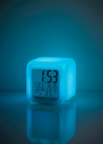 Termometro Digital Temperatura Quarto Criança C/ Relógio Wow