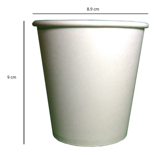 Imagen 2 de 6 de 50 Vasos 10 Oz. Desechables Biodegradables De Papel Pla