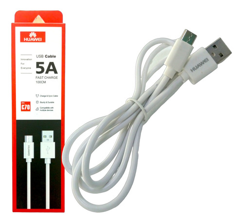 Cable Data Para Huawei C70 Tipo C Usb 1m