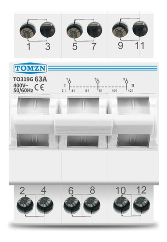 Aislamiento De Transferencia Manual Tomzn To319g 3p 63a Mts