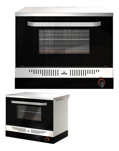 Horno Pizzero Morelli Trento 820 Puerta Visor Acero Inox