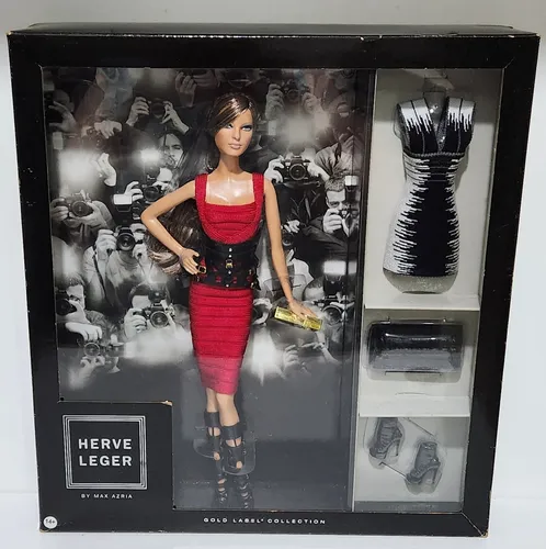 Designer Herve Leger Max Azria Barbie Doll With Shoes
