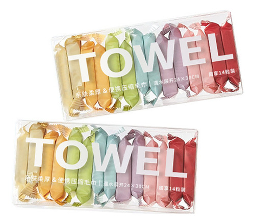 Toalla Comprimida Desechable Para Viajes, Limpieza Facial In