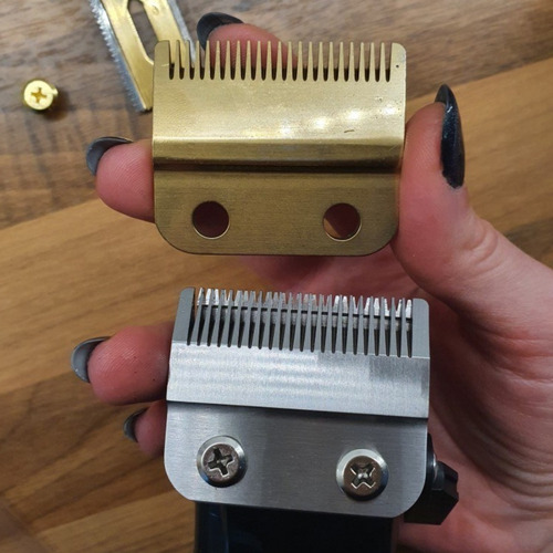 Lâmina Fade Para Wahl Senior Legend Magic Clip Kemei Wmark Cor Dourado
