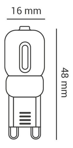 Imagem 2 de 2 de Lâmpada Led Halopim G9 Leitosa 2w 127volts