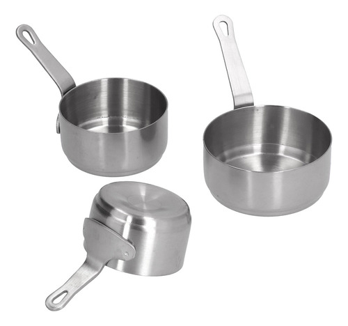Dp Tazón De Salsa De Acero Inoxidable, 3 Tazas, Asa For